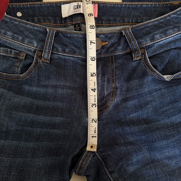 CAbi Celebrity Star Slim Boyfriend Two-Tone Denim Jeans Style# 3937 Size 2 - Picture 12 of 14